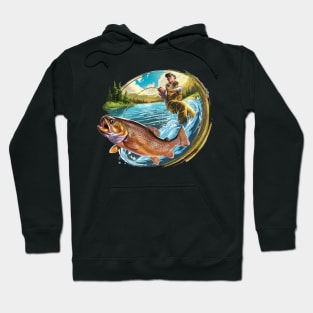 Cool Fishing For Men Women Fisherman Bass Trout Fish Hunting Hoodie